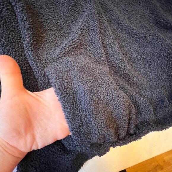 Cozy Navy Hoodie with Elastic Waist 2X - Picture 8 of 9